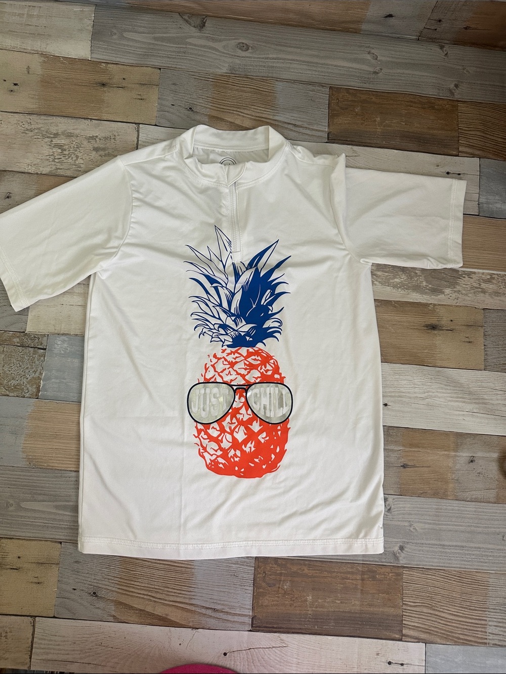 White Kids Swim Shirt -Surf Shirt- NWOT